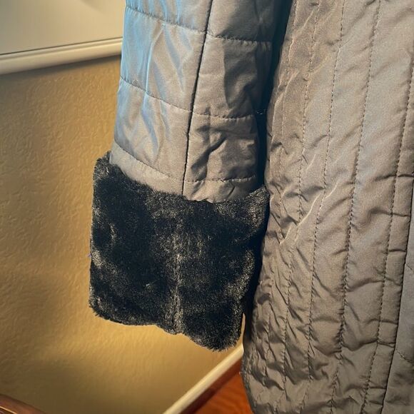 Dennis by Dennis Basso Reversible Faux Fur Coat, SZ XS - Picture 3 of 12